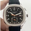 Replica Patek Philippe Aquanaut Chronograph 5968A N Stainless Steel Black Dial Swiss CH28-520C