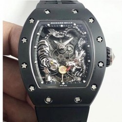 Replica Richard Mille RM051-01 Tiger & Dragon KV Ceramic Skeleton Dial M8215