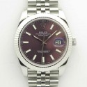 Replica Rolex Datejust II 126334 41MM N Stainless Steel Purple Dial Swiss 3235