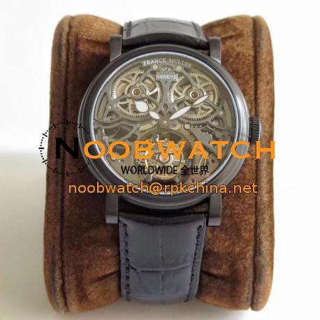 Replica Franck Muller Giga Tourbillon 7048 T G SQT BR NR TW PVD Silver Skeleton Dial Swiss Tourbillon