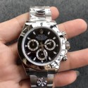 Replica Rolex Daytona Cosmograph 116520 AR V2 Stainless Steel 904L Black Dial Swiss 4130 Run 6@SEC