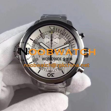 Replica IWC Aquatimer Chronograph IW376802 HBBV6 Stainless Steel Silver Dial Swiss 7750