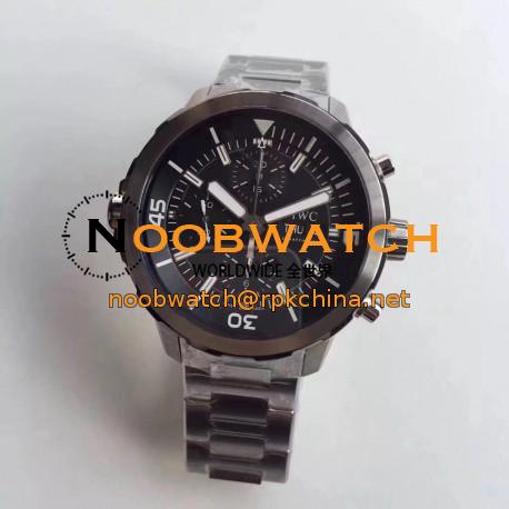 Replica IWC Aquatimer Chronograph IW376804 HBBV6 Stainless Steel Black Dial Swiss 7750