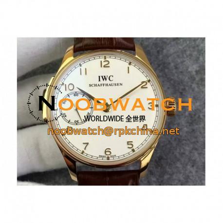 Replica IWC Portuguese Minute Repeater IW5242 Yellow Gold White Dial Swiss 95290