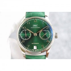 Replica IWC Portuguese IW5007 YL V4 Stainless Steel Green Dial Swiss 52010