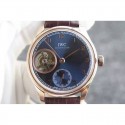 Replica IWC Portuguese Tourbillon IW5463 YL Rose Gold Blue Dial Swiss 63783