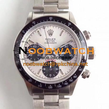 Replica Rolex Daytona Cosmograph Paul Newman 6241 N Stainless Steel Silver Dial Valjoux 72