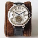 Replica Ballon Bleu De Cartier Flying Tourbillon W6920021 N Stainless Steel Silver Dial Swiss 9452MC