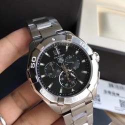 Replica Tag Heuer Aquaracer Chronograph 300M CAY1110.BA0927 N Stainless Steel Black Dial Swiss Ronda Quartz 5040B