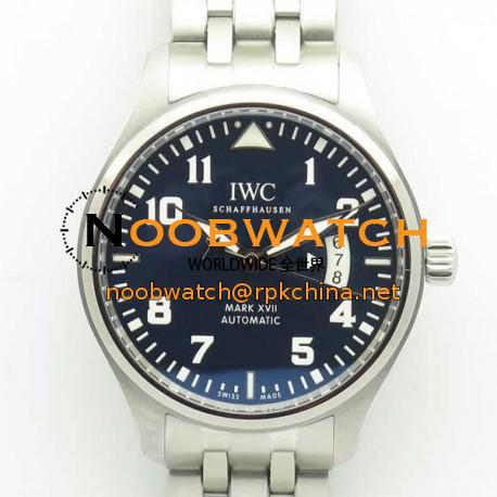 Replica IWC Pilot Mark XVII Le Petit Prince IW327014 MKS V2 Stainless Steel Blue Dial M9015