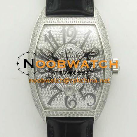 Replica Franck Muller Casablanca 8880 SC DT GF Stainless Steel & Diamonds Diamond Dial Swiss 2824-2