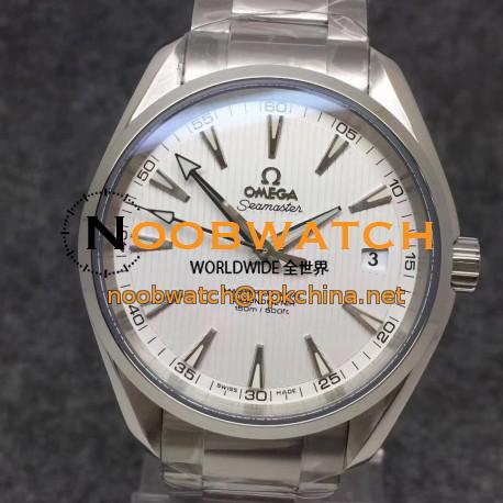 Replica Omega Seamaster Aqua Terra 150M Master Co-Axial 231.10.42.21.02.003 VS Stainless Steel White Dial Swiss 8500