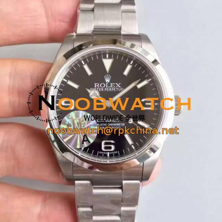 Replica Rolex Explorer 214270 JF V3 Stainless Steel Black Dial Swiss 3132