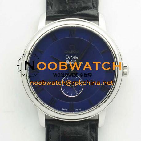 Replica Omega De Ville Prestige Co-Axial Small Seconds 39MM 4813.50.01 TWF Stainless Steel Blue Dial M9015