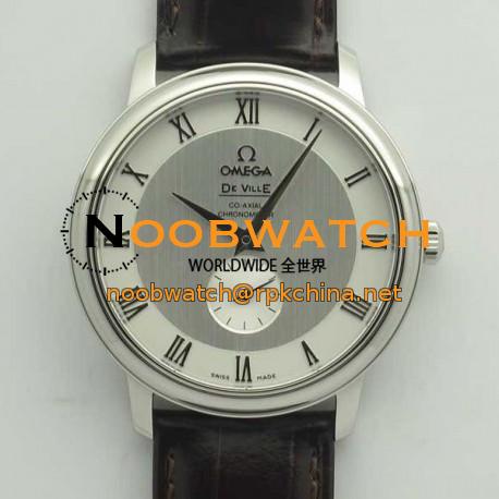 Replica Omega De Ville Prestige Co-Axial Small Seconds 39MM 4813.30.01 TWF Stainless Steel Silver Dial M9015