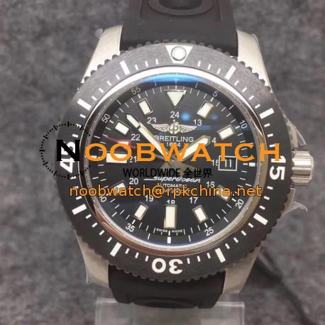 Replica Breitling Superocean II 44MM Y1739310/BF45/152S A20SS.1 GF Stainless Steel Black Dial Swiss 2824-2