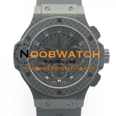 Replica Hublot Big Bang 44MM Full Carbon Fiber 3A Carbon Fiber Skeleton Dial Swiss HUB4100