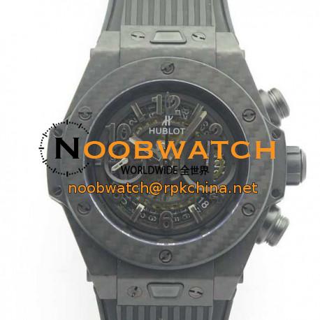 Replica Hublot Big Bang Unico Full Carbon Fiber 3A Carbon Fiber Skeleton Dial Swiss HUB1242