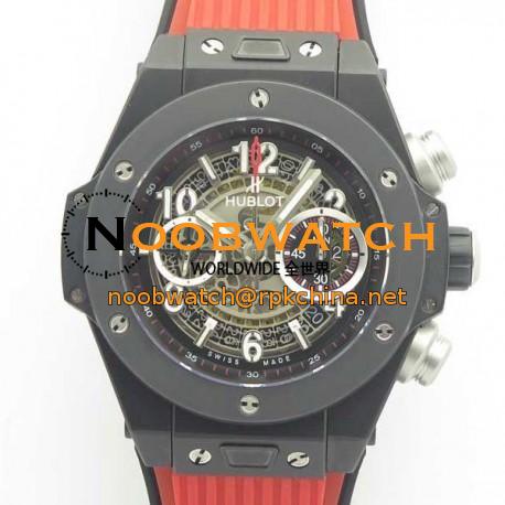 Replica Hublot Big Bang Unico Black Magic 411.CI.1170.RX 3A Ceramic Skeleton Dial Swiss HUB1242