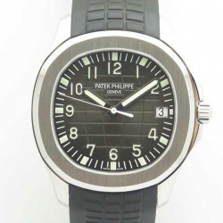 Replica Patek Philippe Aquanaut Jumbo 5167A-001 ZF Stainless Steel Black Dial Swiss 324SC