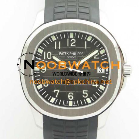 Replica Patek Philippe Aquanaut Jumbo 5167A-001 ZF Stainless Steel Black Dial Swiss 324SC