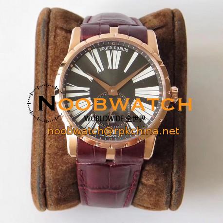 Replica Roger Dubuis Excalibur 42MM Automatic RDDBEX0538 RD Rose Gold Anthracite Dial Swiss RD830