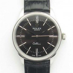 Replica Rolex Cellini 50509 MK V4 Stainless Steel Black Dial Swiss 3132