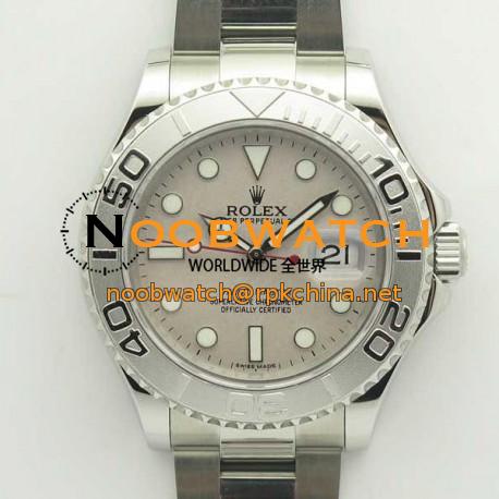 Replica Rolex Yacht-Master 40 116622 GM Stainless Steel 904L Grey Dial Swiss 2836-2