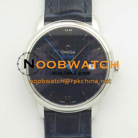 Replica Omega De Ville Prestige Orbis Collection 39.5MM 424.13.40.20.03.003 RXW Stainless Steel Blue Dial Swiss 2892