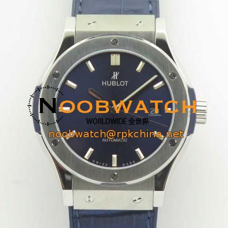 Replica Hublot Classic Fusion Blue Titanium 42MM 511.NX.7170.LR F16 Titanium Blue Dial Swiss 2892