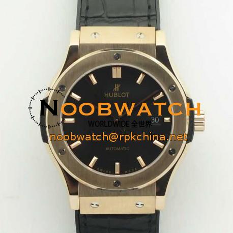 Replica Hublot Classic Fusion King Gold 42MM 511.OX.1181.LR F16 Rose Gold Black Dial Swiss 2892