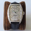 Replica Franck Muller Cintree Curvex 8880 CC AT D ABF Stainless Steel & Diamonds Diamond Dial Swiss 2824-2