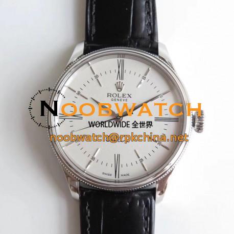 Replica Rolex Cellini 50509 MK V4 Stainless Steel White Dial Swiss 3132