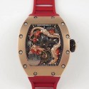 Replica Richard Mille RM057 Tourbillon Dragon  Jackie Chan TW Rose Gold Black & Rose Gold Skeleton Dial  Swiss Tourbillon