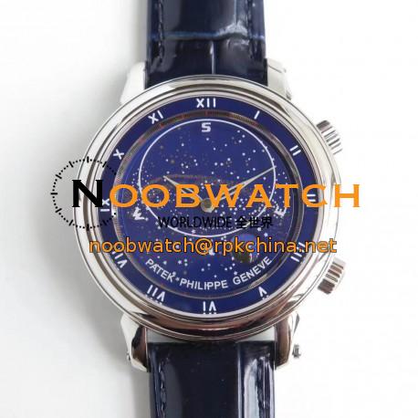 Replica Patek Philippe Grand Complications Sky Moon Celestial 5102G N Stainless Steel Blue Dial Swiss 240 LU CL C