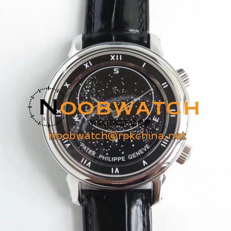 Replica Patek Philippe Grand Complications Sky Moon Celestial 5102G N Stainless Steel Black Dial Swiss 240 LU CL C