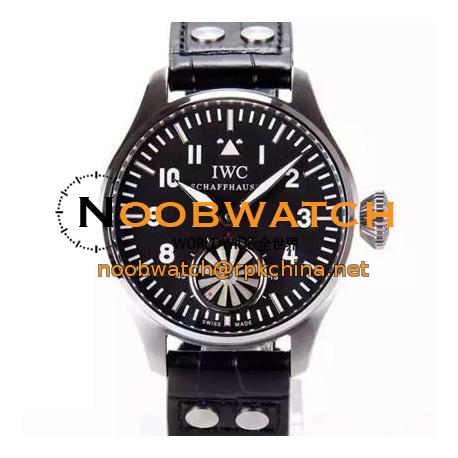 Replica IWC Big Pilot Markus Buhler IW5003 Stainless Steel Black Dial Swiss 6498