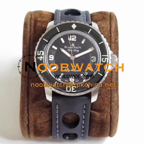 Replica Blancpain Fifty Fathoms Aqua Lung 5015C-1130-52B ZF Stainless Steel Black Dial Swiss 1315