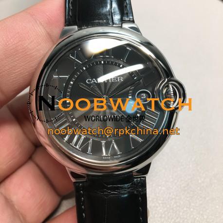 Replica Ballon Bleu De Cartier 42MM WSBB0003 AF Stainless Steel Anthracite Dial Swiss 2892