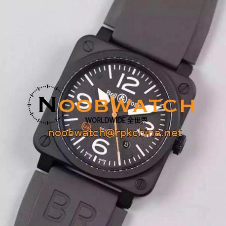 Replica Bell & Ross BR 03 92 Ceramic Black Dial M9015