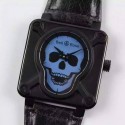 Replica Bell & Ross BR 01 Skull PVD Blue Dial M9015