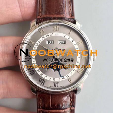 Blancpain Villeret 6654-1113-55B OM V2 Stainless Steel Grey Dial Swiss 6654