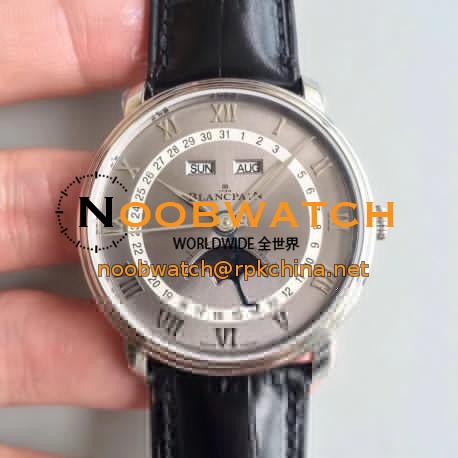 Blancpain Villeret 6654-1113-55B OM V2 Stainless Steel Grey Dial Swiss 6654