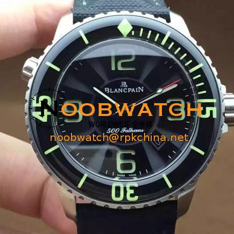 Replica Blancpain 500 Fathoms Titanium Black Dial M9015