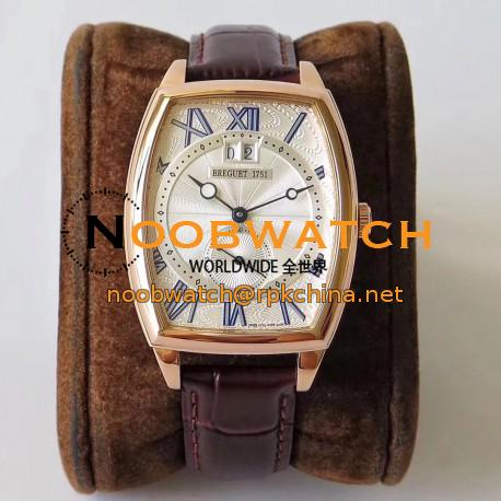 Replica Breguet Heritage Big Date 5410BR/12/9VV HG Rose Gold Silver Dial Swiss 2824-2