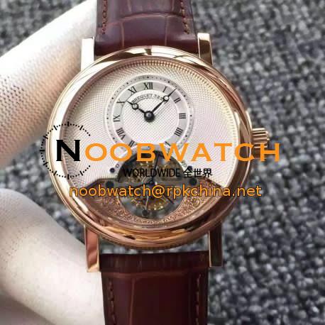 Replica Breguet Classique Complication 3357BR/12/986 N Rose Gold Silver Dial Swiss Tourbillon