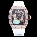 Replica Richard Mille RM051-01 Tourbillon Tiger & Dragon Michelle Yeoh  KV Rose Gold & Diamonds Skeleton Dial M8215