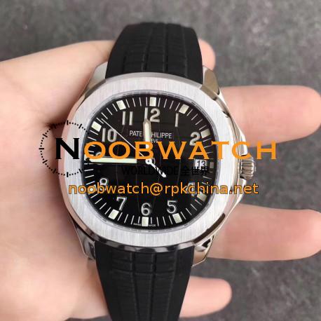 Replica Patek Philippe Aquanaut Jumbo 5167A-001 KM Stainless Steel Black Dial Swiss 324SC