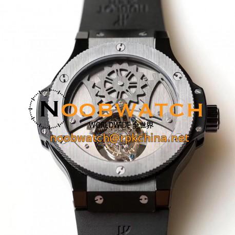 Replica Hublot Big Bang Tourbillon N Ceramic Stainless Steel Dial Swiss Tourbillon