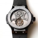 Replica Hublot Big Bang Tourbillon N Ceramic Stainless Steel Dial Swiss Tourbillon